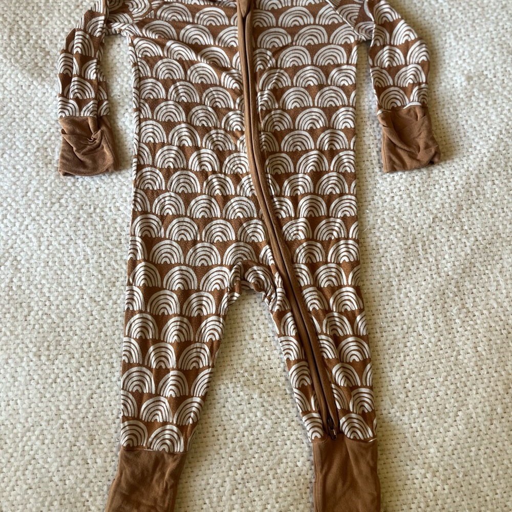 Little Sleepies Rust Rainbows Bamboo Pajamas